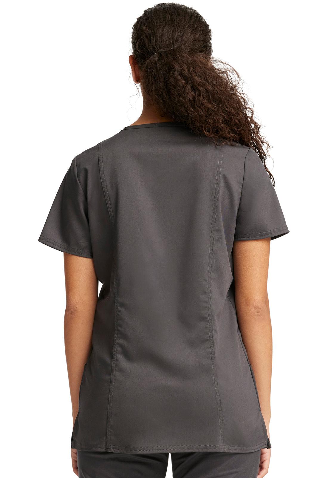 Female V-Neck Top W/ Embroidered Logo (Radiography Program) - Jay's Uniform