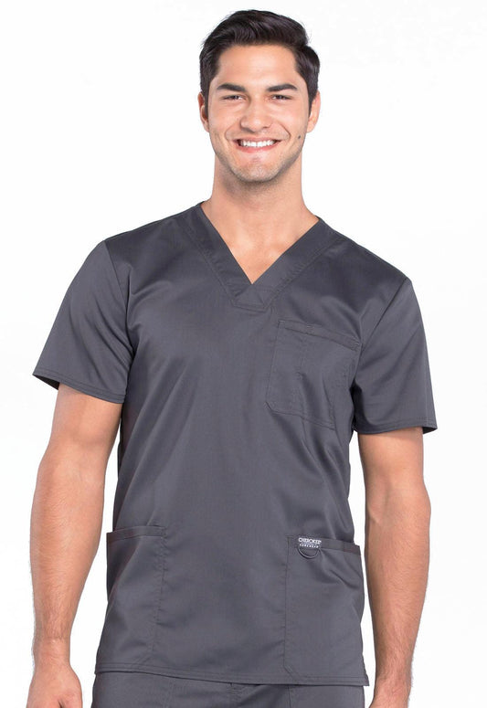 Male V-Neck Top W/ Embroidered Logo (Radiography Program) - Jay's Uniform