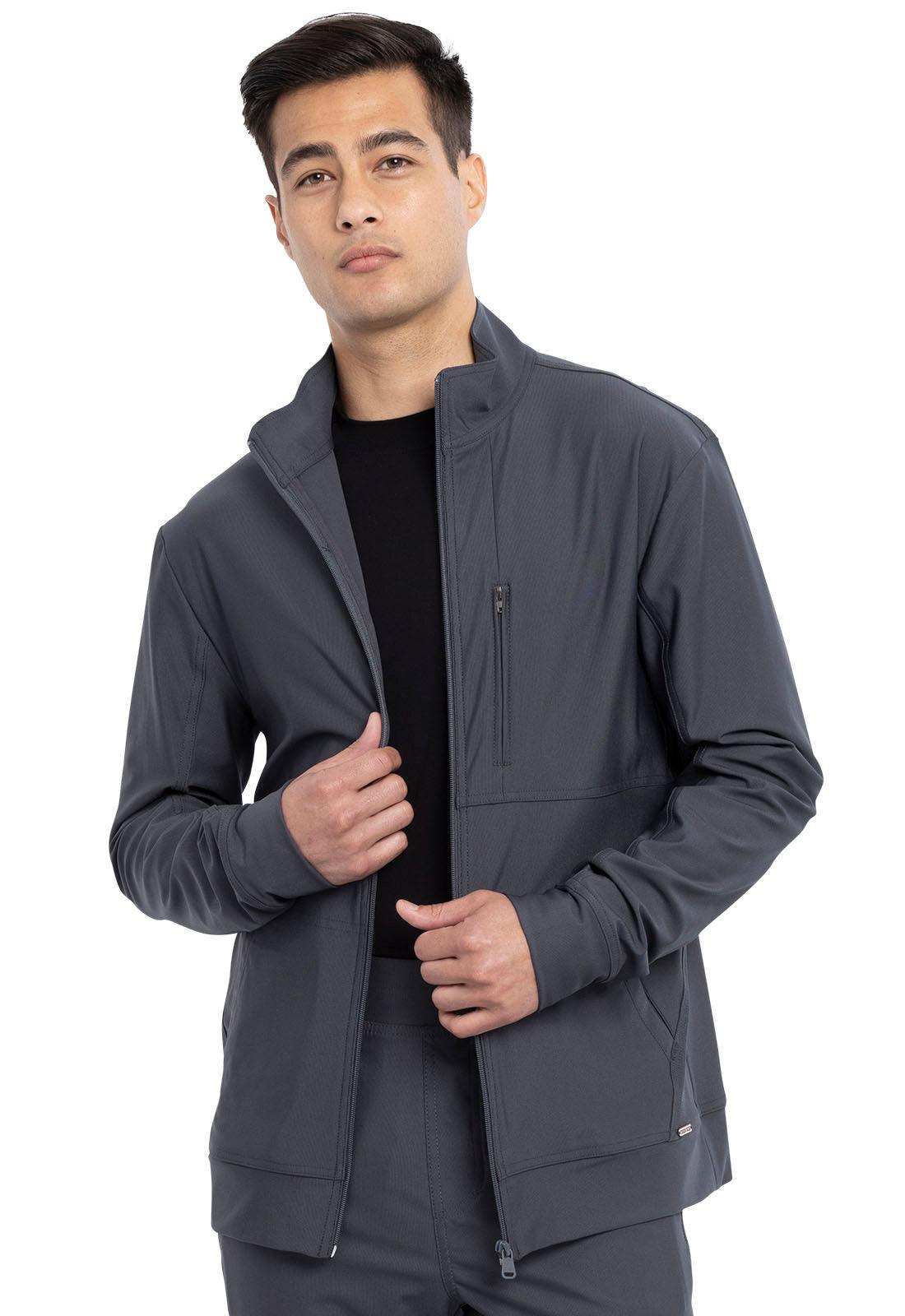 Men's Zip Front Jacket in Pewter W/Embroidery (Radiography Program) - Jay's Uniform