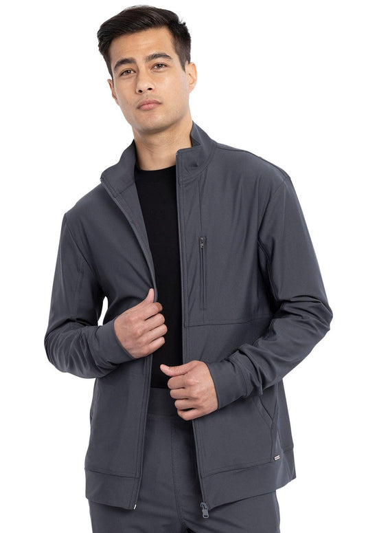 Men's Zip Front Jacket in Pewter W/Embroidery (Radiography Program) - Jay's Uniform