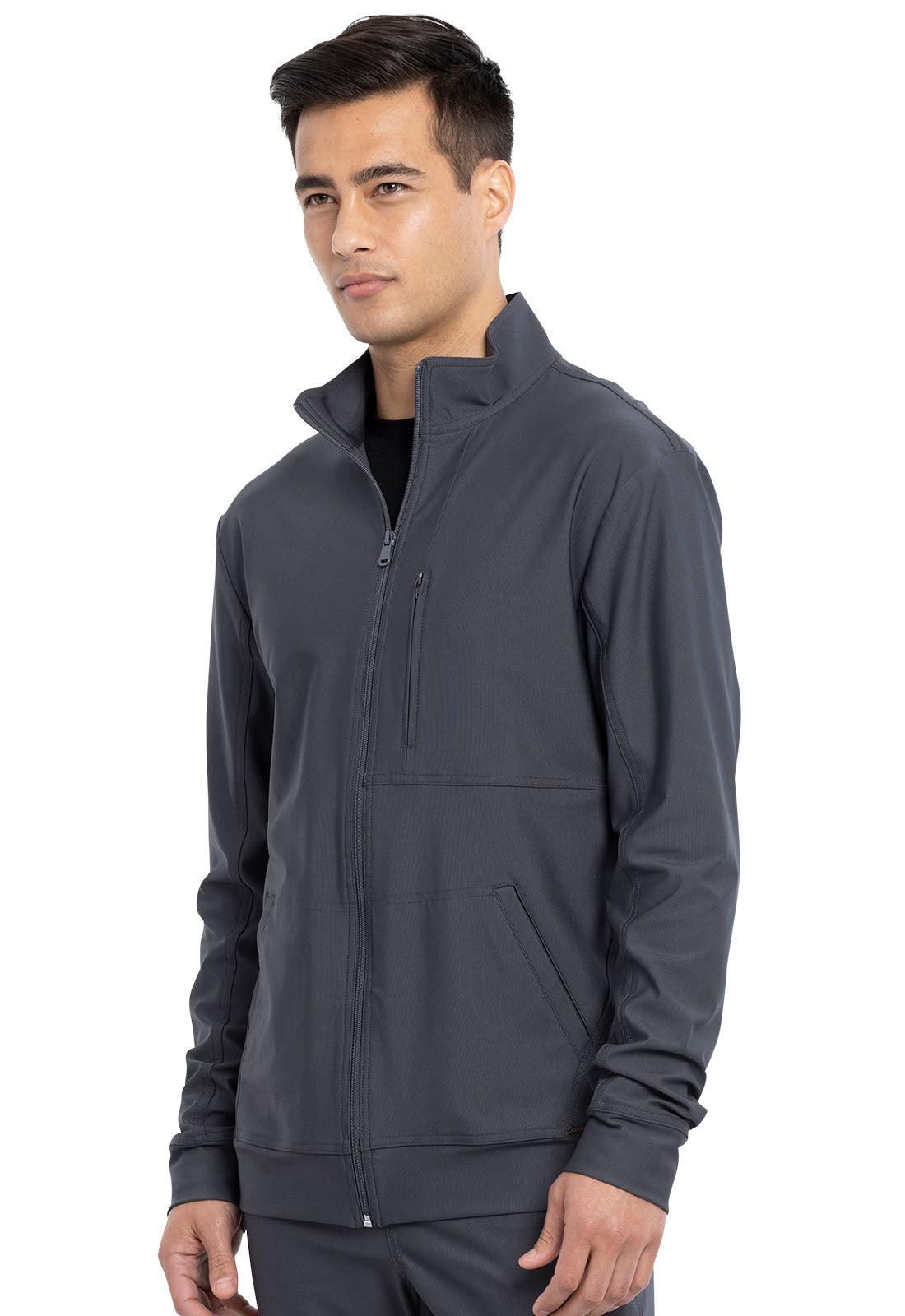 Men's Zip Front Jacket in Pewter W/Embroidery (Radiography Program) - Jay's Uniform
