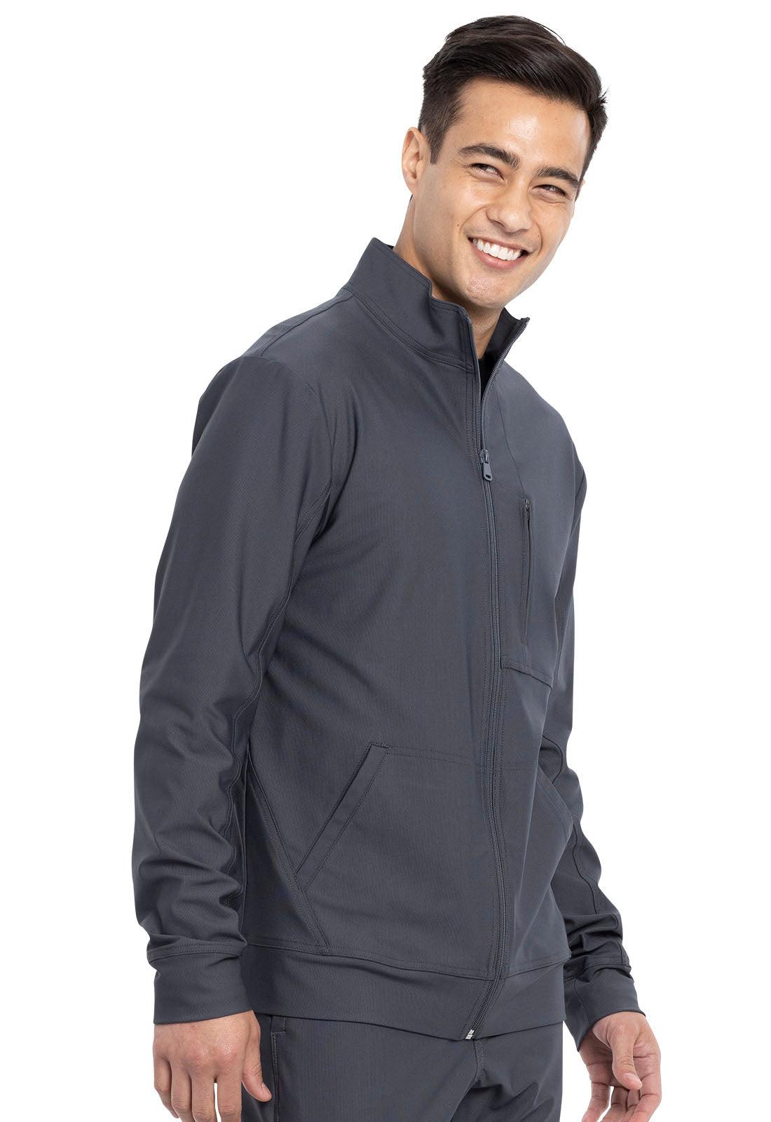 Men's Zip Front Jacket in Pewter W/Embroidery (Radiography Program) - Jay's Uniform