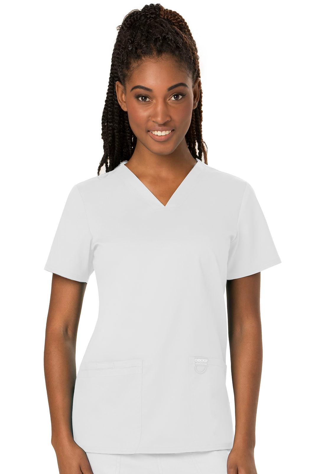 Female V-Neck Top W/ Embroidered Logo (Licensed Practical Nurse Program) - Jay's Uniform