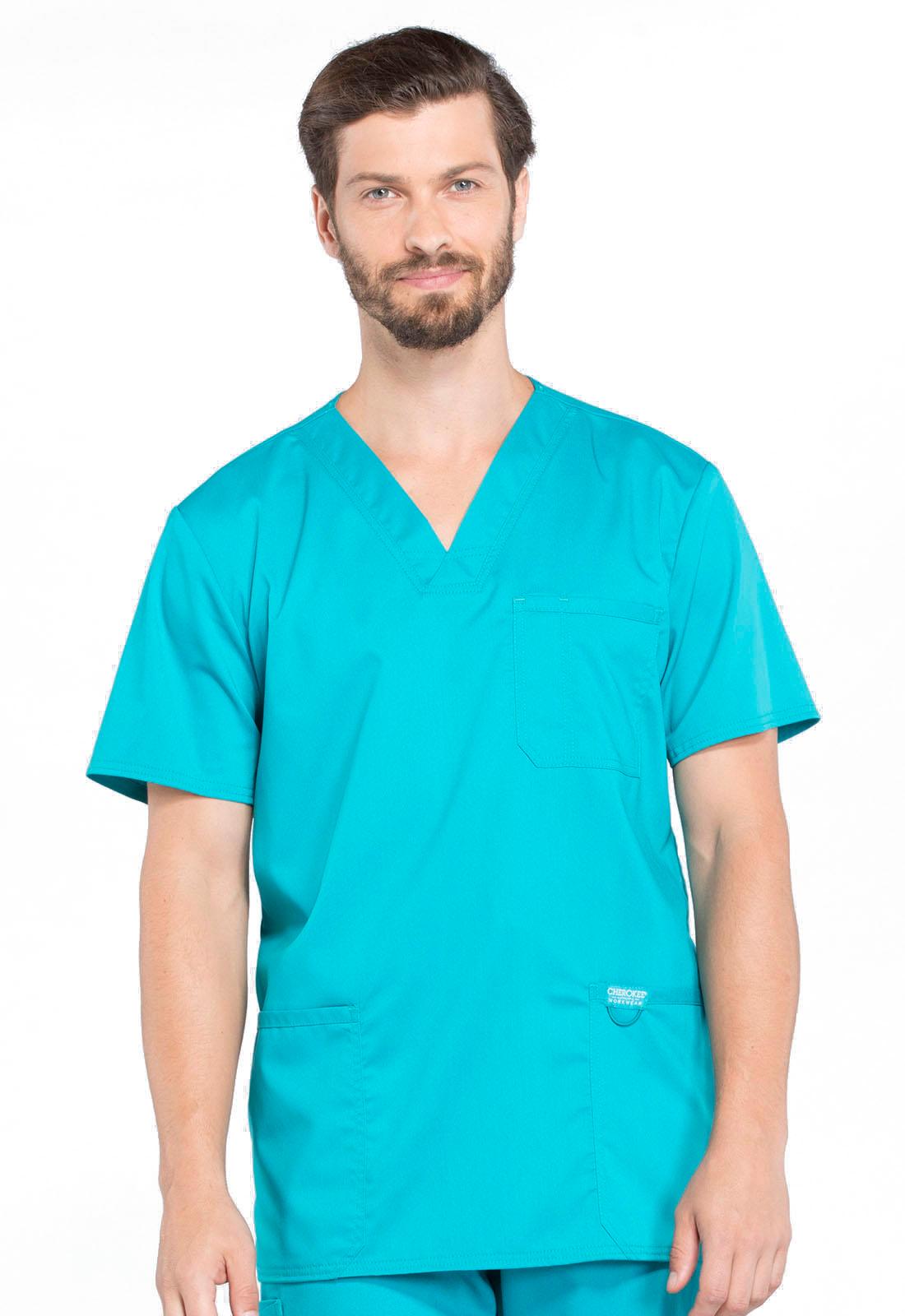 Male V-Neck Top W/ Embroidered Logo (RN Program) - Jay's Uniform