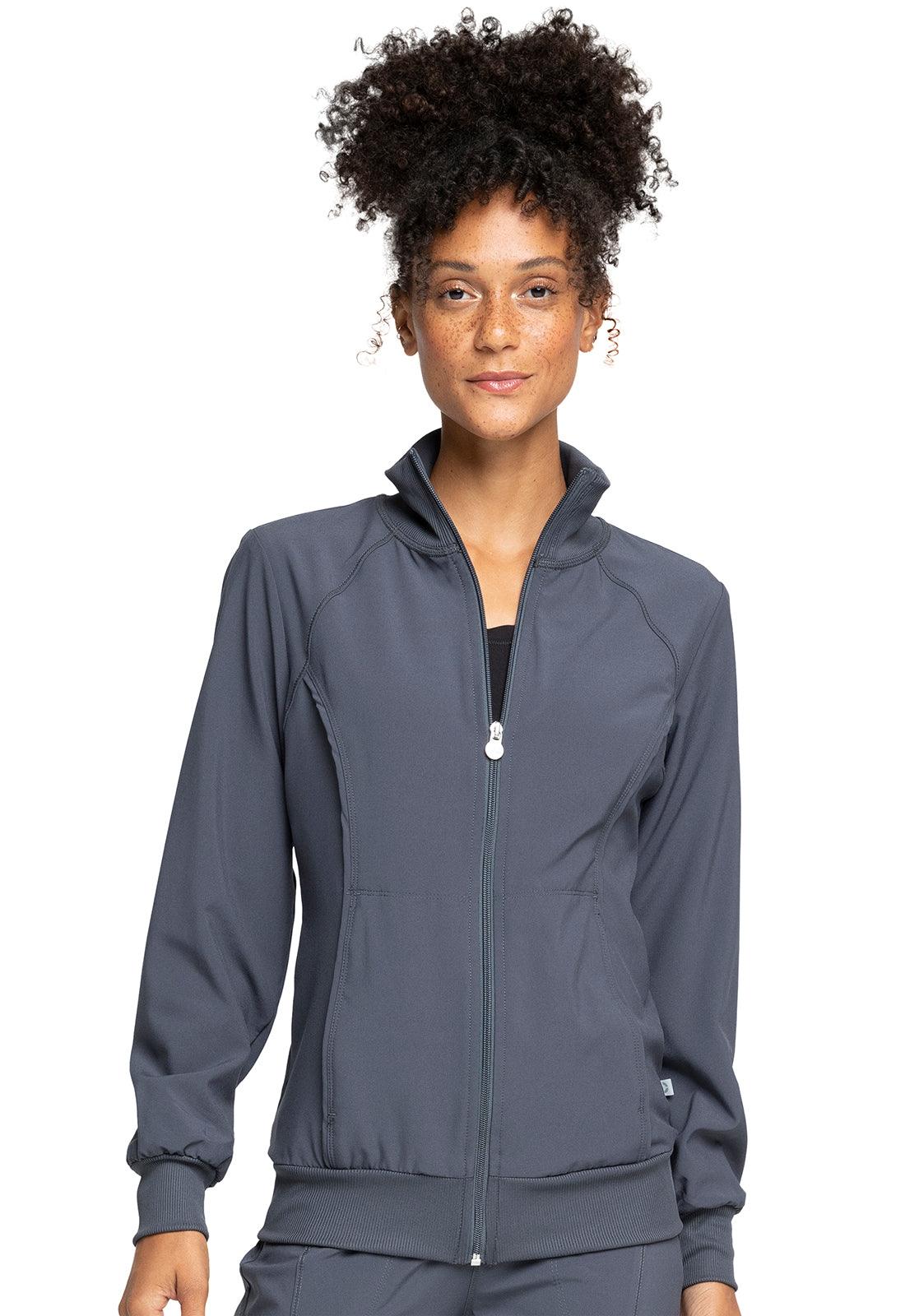 Zip Front Jacket in Pewter W/Embroidery (Radiography Program) - Jay's Uniform